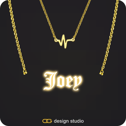 The Essential Name Necklace: Sparkling