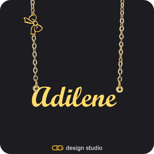 The Essential Name Necklace: Charm