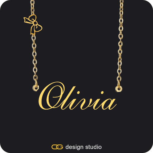 The Essential Name Necklace: Charm