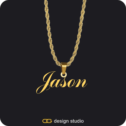 The Essential Name Necklace: Looped