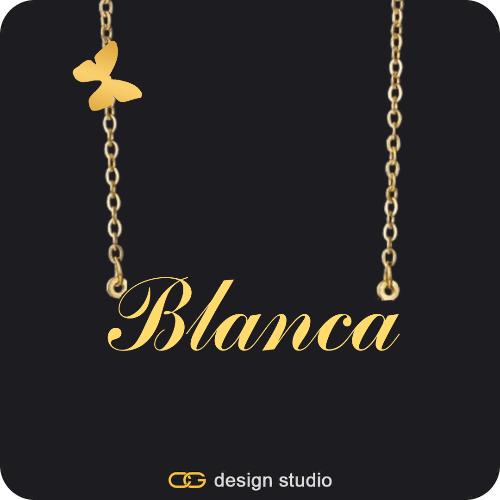 The Essential Name Necklace: Charm