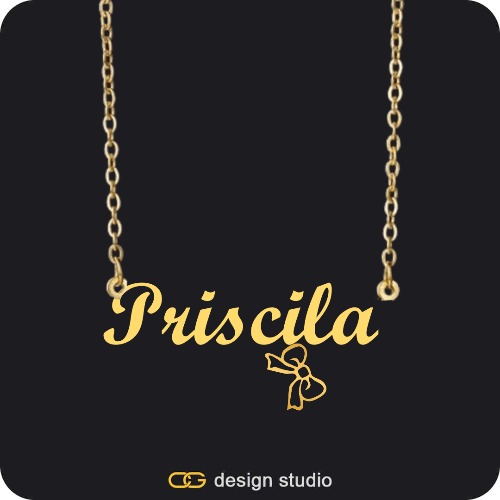 The Essential Name Necklace: Charm
