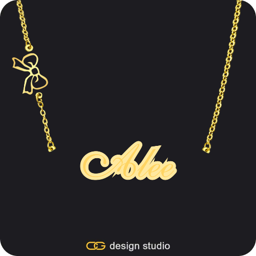 The Spotlight Double Plated Name Necklace