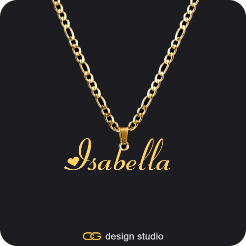 The Essential Name Necklace: Looped