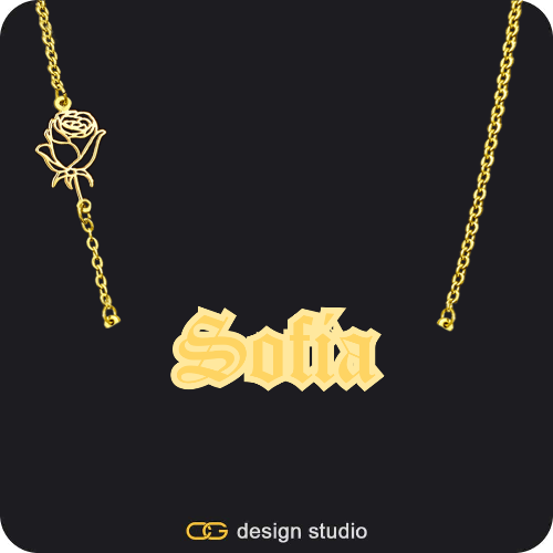 The Spotlight Double Plated Name Necklace