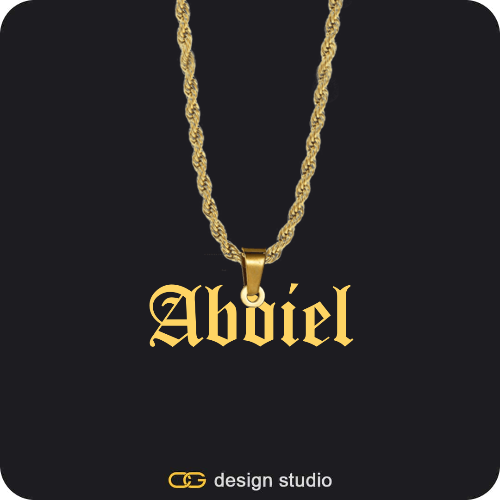 The Essential Name Necklace: Looped