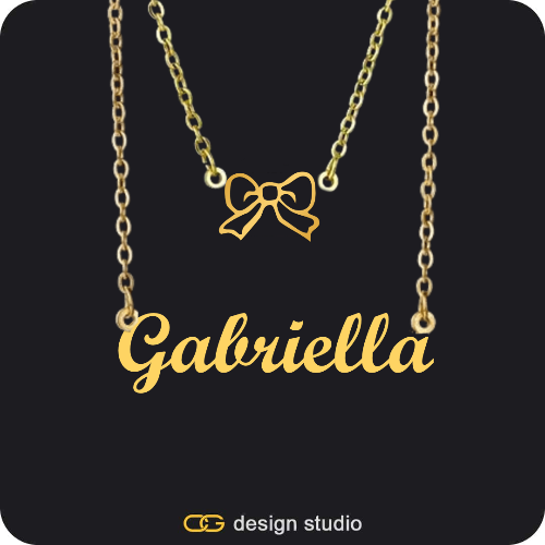 The Essential Name Necklace: Double Layer
