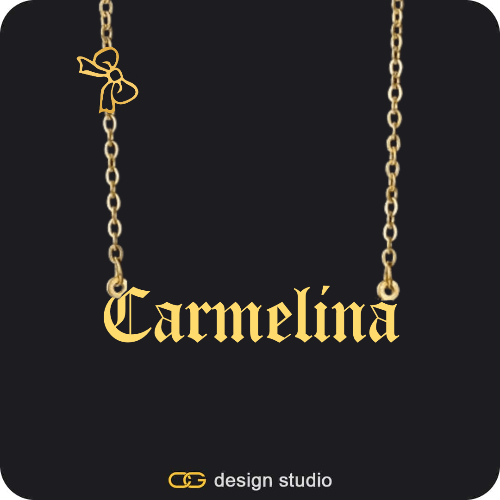 The Essential Name Necklace: Charm