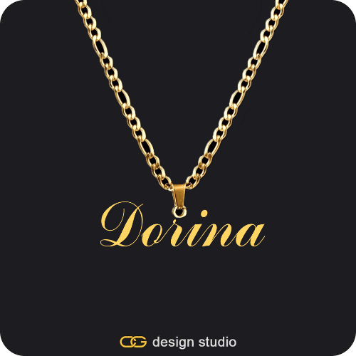 The Essential Name Necklace: Looped