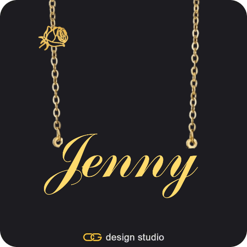 The Essential Name Necklace: Charm