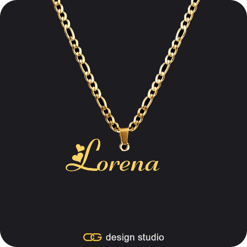 The Essential Name Necklace: Looped