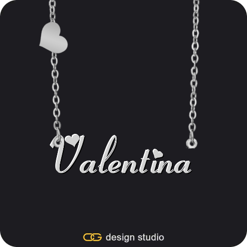 The Essential Name Necklace: Charm