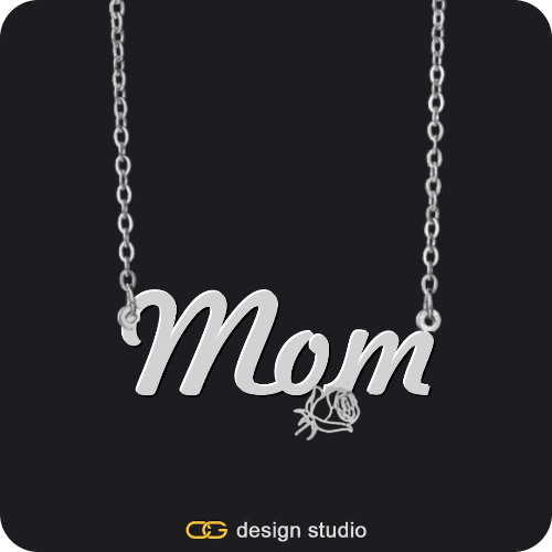 The Essential Name Necklace: Charm