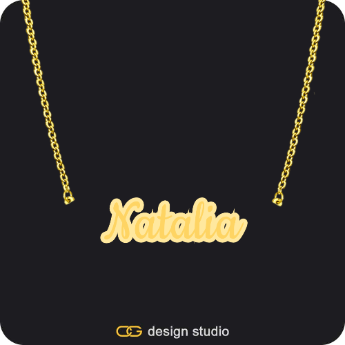 The Spotlight Double Plated Name Necklace