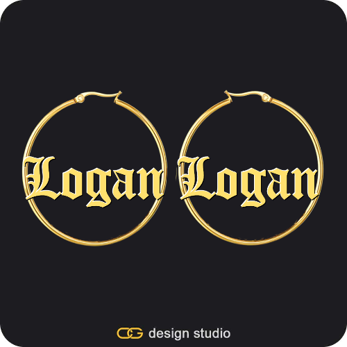 The Essential Hoop Name Earrings