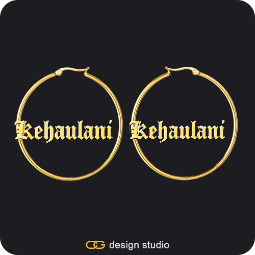 The Essential Hoop Name Earrings