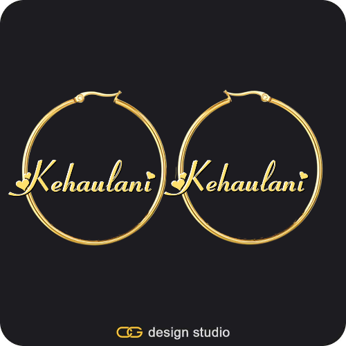 The Essential Hoop Name Earrings