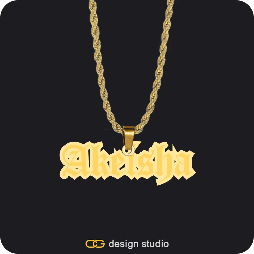 The Spotlight Double Plated Name Necklace
