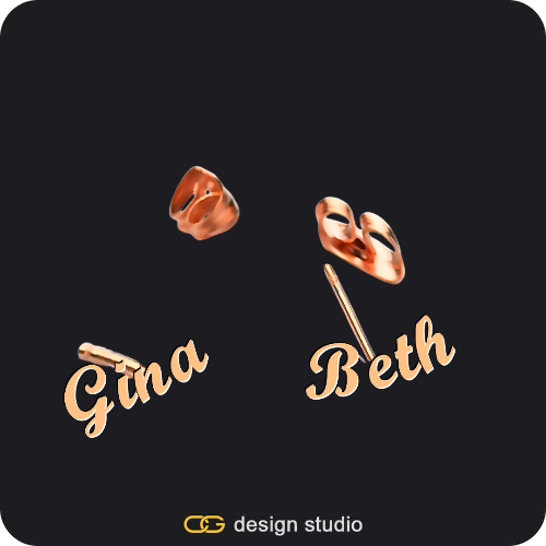 The Essential Stud Name Earrings