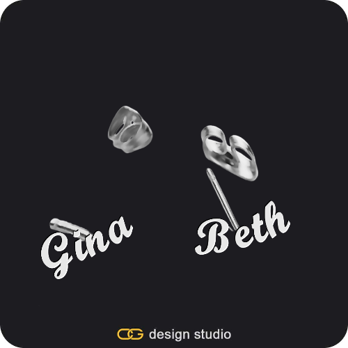 The Essential Stud Name Earrings