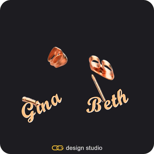 The Essential Stud Name Earrings