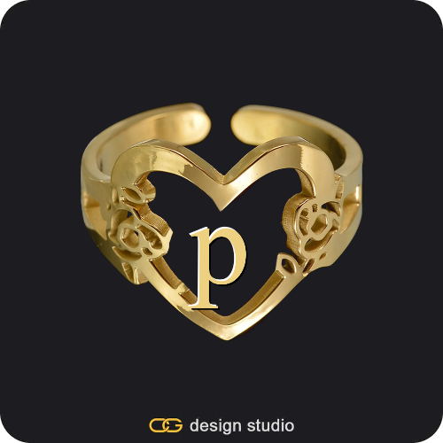 The Heartfelt Initial Ring