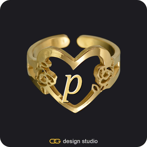 The Heartfelt Initial Ring