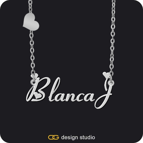 The Essential Name Necklace: Charm