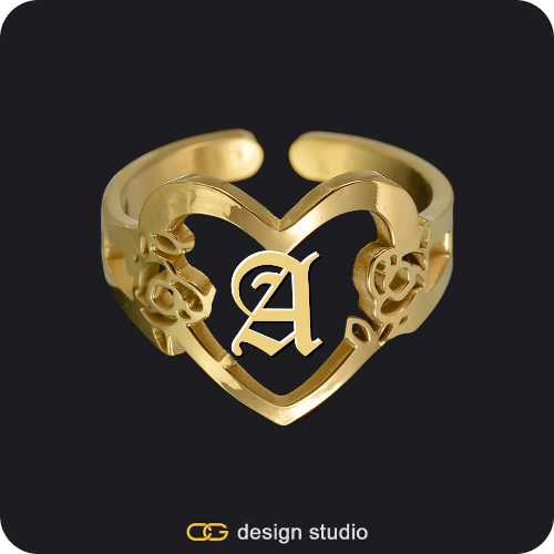 The Heartfelt Initial Ring