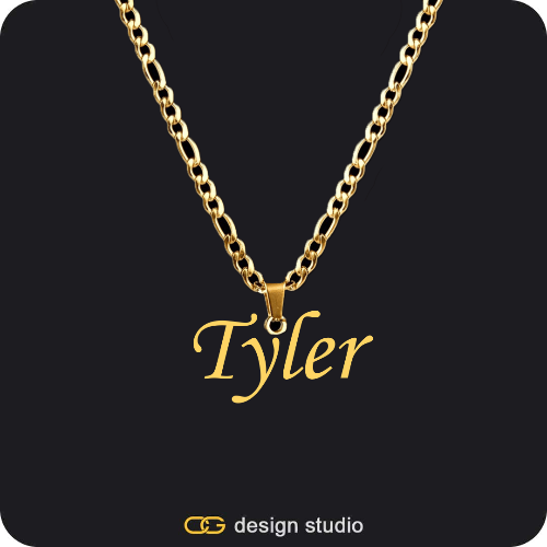 The Essential Name Necklace: Looped