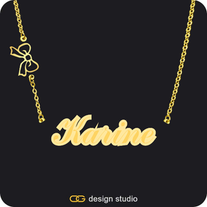 The Spotlight Double Plated Name Necklace