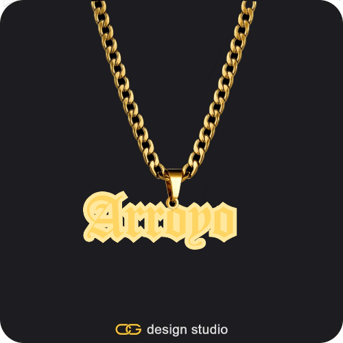 The Spotlight Double Plated Name Necklace