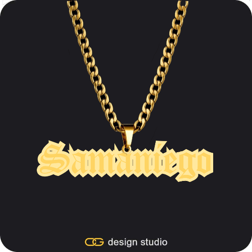The Spotlight Double Plated Name Necklace