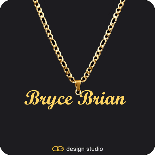 The Essential Name Necklace: Looped