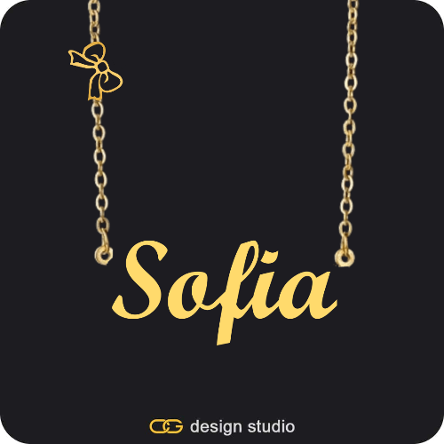 The Essential Name Necklace: Charm