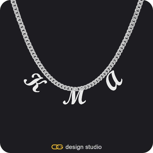 The Falling Name Necklace