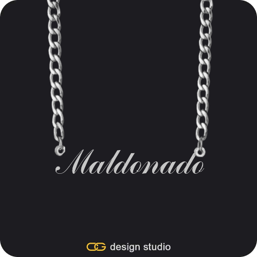 The Essential Name Necklace: Cuban chain