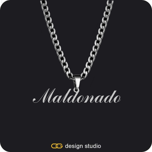 The Essential Name Necklace: Cuban chain