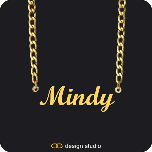 The Essential Name Necklace: Cuban chain