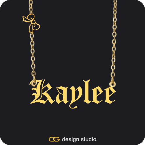 The Essential Name Necklace: Charm
