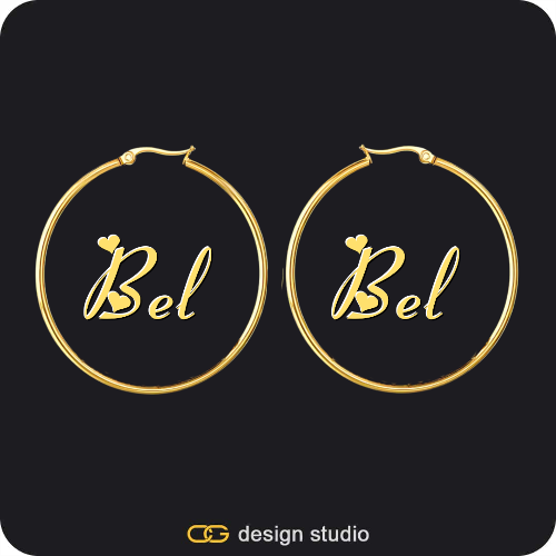The Essential Hoop Name Earrings