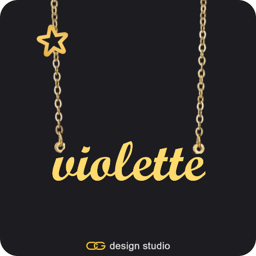 The Essential Name Necklace: Charm