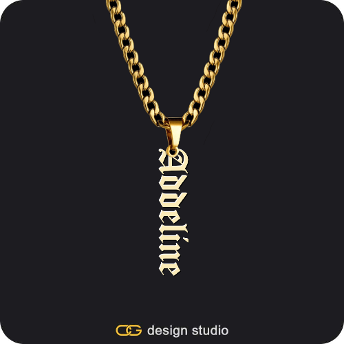 The Vertical Name Necklace