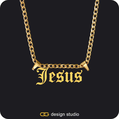 The Essential Name Necklace: Double Loop