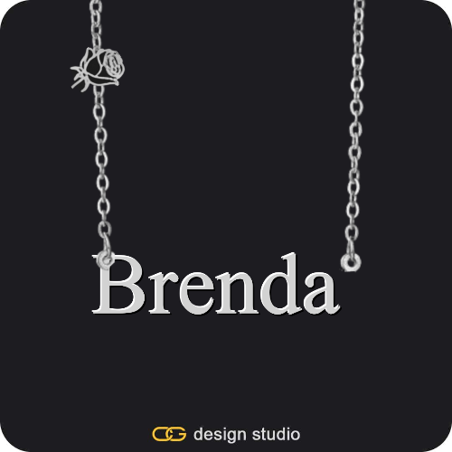 The Essential Name Necklace: Charm