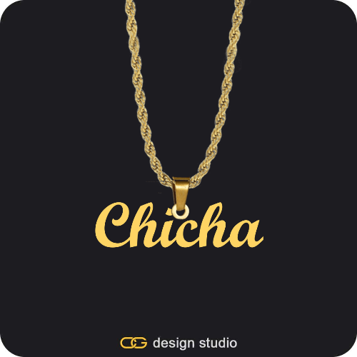 The Essential Name Necklace: Looped