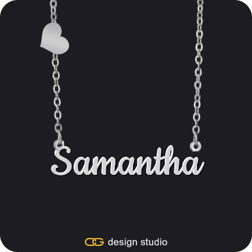 The Essential Name Necklace: Charm