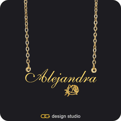 The Essential Name Necklace: Charm