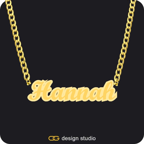 The Spotlight Double Plated Name Necklace