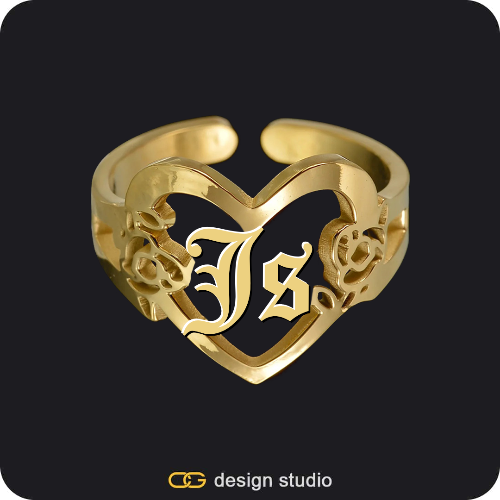 The Heartfelt Initial Ring
